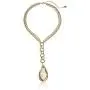1928 Jewelry Pearshape Briolette Y-Shaped Necklace, 16'' + 2'' Extender