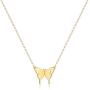 MONOOC Dainty Initial Butterfly Necklace, 14K Gold/Silver/Rose Gold Plated Butterfly Choker Pendant Necklaces Initial Letter Necklace Minimalist Butterfly Charm Necklace Jewelry Gifts for Women Girls