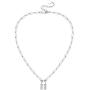 BOUTIQUELOVIN Padlock Pendant Necklace for Women | 14K Gold Plated Paperclip Chain Lock Pendant for Girls