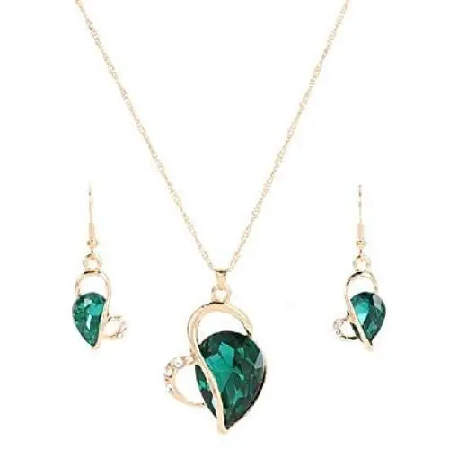 2Pcs/Set Heart Color Drop Dangle Necklace & Earring for Women, 14K Gold Plated Dainty Crystals Heart-Shape Pendant Necklace & Earring Jewelry Gifts for Women Girls 2Pcs/Set Heart Color Drop Dangle Necklace & Earring for Women, 14K Gold Plated Dainty Crystals Heart-Shape Pendant Necklace & Earring Jewelry Gifts for Women Girls