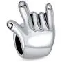 Personalized Initial BFF Hand Sign Symbol I Love You Sign Language Charm Bead For Women Teen Oxidized .925 Sterling Silver Fits European Bracelet Personalized Initial BFF Hand Sign Symbol I Love You Sign Language Charm Bead For Women Teen Oxidized .925 Sterling Silver Fits European Bracelet