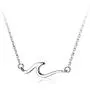 Ocean Wave Necklace for Women Teen Girls Kids 925 Sterling Silver 18K White Gold Plated Minimalist Line Pendant Choker Necklace Adjustable Chain 18'' Sea Beach Summer Jewelry Gift for Surfer Lover Ocean Wave Necklace for Women Teen Girls Kids 925 Sterling Silver 18K White Gold Plated Minimalist Line Pendant Choker Necklace Adjustable Chain 18'' Sea Beach Summer Jewelry Gift for Surfer Lover
