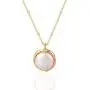 NUZON 14K Gold Delicate Paperclip Chain Heart Pendant/Satelitte Chain Pearl Pendant Necklace Simple Dainty Jewelry for Women Girls 16 NUZON 14K Gold Delicate Paperclip Chain Heart Pendant/Satelitte Chain Pearl Pendant Necklace Simple Dainty Jewelry for Women Girls 16