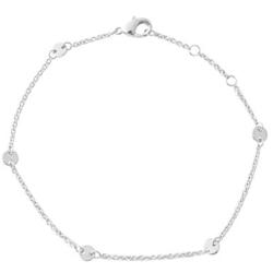 HONEYCAT Milky Way Disc Chain Bracelet in Gold, Rose Gold, or Silver | Minimalist, Delicate Jewelry