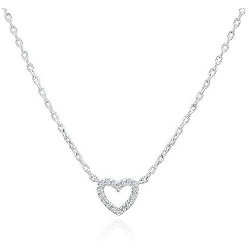 PAVOI 14K Gold Plated Heart Pendant | Layered Necklaces | Gold Necklaces for Women | 18'' Length with a 2'' Extension