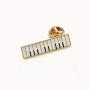 CAROMAY 4 PC Piano Lapel Pins Set Enamel Pins Cute Guitar Note Flower Brooches for Men Women Music Lover Jacket