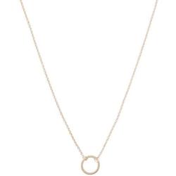 HONEYCAT Gold, Rose Gold, or Silver Mini Karma Open Circle Orbit Necklace | Minimalist, Delicate Jewelry