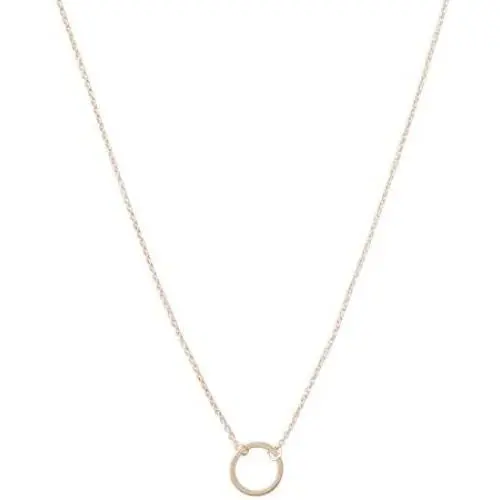 HONEYCAT Gold, Rose Gold, or Silver Mini Karma Open Circle Orbit Necklace | Minimalist, Delicate Jewelry