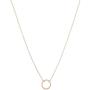 HONEYCAT Gold, Rose Gold, or Silver Mini Karma Open Circle Orbit Necklace | Minimalist, Delicate Jewelry