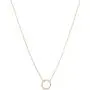 HONEYCAT Gold, Rose Gold, or Silver Mini Karma Open Circle Orbit Necklace | Minimalist, Delicate Jewelry