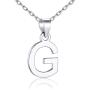 SILVERCUTE 925 Sterling Silver 26 Letters Pendant Cute Choker Chain with Monogram Charm Tiny Initial Necklace for Women Girls, Polished or CZ Style, with Gift Box