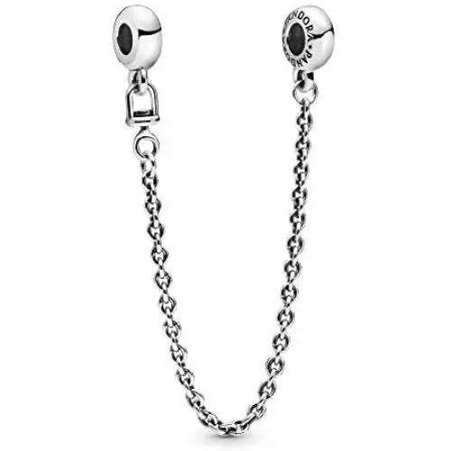 Pandora Jewelry Silicone Grip Sterling Silver Safety Chain Pandora Jewelry Silicone Grip Sterling Silver Safety Chain