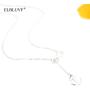 ELBLUVF Newest Stainless Steel Anchor Infinity Y Shaped Lariat Style Necklace 18inch for Women 3 Colors