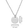Initial Letter Necklace, Unique & Gentle 0.5'' Round Laser Engraved Disc, Personalized Alphabet Letter Pendant. Adjustable Necklace. Special message for your loved ones. Great father daughter gift