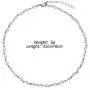 BBTO 9 Pieces Women Girls Layered Choker Necklace Sliver Layered Pendant Choker Jewelry Set (Style 1)