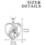 YFN Unicorn Gifts Sterling Silver Unicorn Necklace Unicorn Pendant Jewelry for Women
