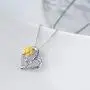 WINNICACA [ Sunflower & Dainty Sterling Silver Created Opal Flower Choker Necklace Jewelry for Women Birthday Gifts