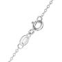 Disney Princess Tiara Sterling Silver Cubic Zirconia Jeweled Crown Necklace 18''