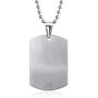 Bling Jewelry Unisex Personalize Customizable Medical Identification Doctors Medical Alert ID Dog Tag Steel Pendant Necklace for Men Women 20 Inch Chain SM MED LG