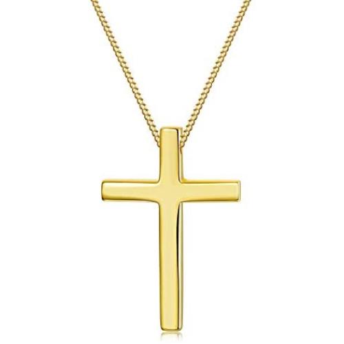 Sllaiss 925 Sterling Silver Cross Pendant Necklace For Men Women Christian Jewelry Cross Necklace 18 Inch