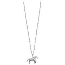 Boma Jewelry Sterling Silver Origami Horse Necklace, 18 Inches