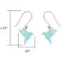 Boma Jewelry Sterling Silver Blue Resin Bird Dangle Earrings Boma Jewelry Sterling Silver Blue Resin Bird Dangle Earrings