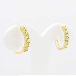 Dazzlingrock Collection Round Gemstones Ladies Huggies Hoop Earring, Available in Various Gemstones & Metal in 10K/14K/18K Gold