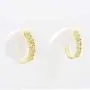 Dazzlingrock Collection Round Gemstones Ladies Huggies Hoop Earring, Available in Various Gemstones & Metal in 10K/14K/18K Gold