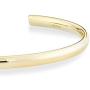 Miabella 925 Sterling Silver Italian Adjustable 4mm Open Cuff Polished Bangle Bracelet for Women 7.25-7.5 Inch, Made in Italy