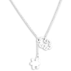 Kivosliviz Autism Necklace Autism Puzzle Piece Necklace Motivational Autism Gift