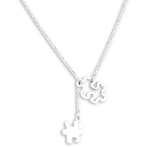 Kivosliviz Autism Necklace Autism Puzzle Piece Necklace Motivational Autism Gift Kivosliviz Autism Necklace Autism Puzzle Piece Necklace Motivational Autism Gift