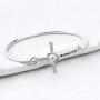 BAUNA Mustard Seed Faith Gift Matthew 17:20 Bible Verse Charm Bangle Christian Inspirational Jewelry for Women
