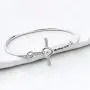 BAUNA Mustard Seed Faith Gift Matthew 17:20 Bible Verse Charm Bangle Christian Inspirational Jewelry for Women