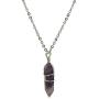Paialco Jewelry Hand Wired Healing Crystal Point Chakra Pendant Necklace