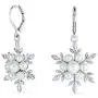 Christmas White Simulated Pearl Holiday Party Snowflake Pendant Necklace Earring Jewelry Set for Women Leverback Silver Plated Christmas White Simulated Pearl Holiday Party Snowflake Pendant Necklace Earring Jewelry Set for Women Leverback Silver Plated