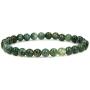 Handmade Gem Semi Precious Gemstone 6mm Round Beads Stretch Bracelet 7'' Unisex