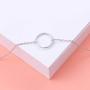 S925 Sterling Silver Dainty Simple Choker Necklace,Rolo Chain,Adjustable 13 inches to 16 inches