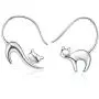 Cat Dangle Earrings 925 Sterling Silver Pull Through Animal Cat Hoop Earrings for Women Christmas Gifts(Cat earrings 1) Cat Dangle Earrings 925 Sterling Silver Pull Through Animal Cat Hoop Earrings for Women Christmas Gifts(Cat earrings 1)