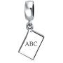 Personalize Bookkeeper Accountant Math Wiz Calculator Dangle Bead Charm For Women Oxidized .925 Sterling Silver Fits European Bracelet