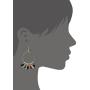 Bohemian Handmade Multi Color Tassel with Yellow Gold Plated Dangle Drop Statement Earrings