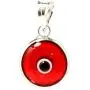 MIZZE Made for Luck Authentic 925 Sterling Silver 10 MM Round Glass Evil Eye Charm Turkish Protection Pendant DIY - 14 Colors to Choose from MIZZE Made for Luck Authentic 925 Sterling Silver 10 MM Round Glass Evil Eye Charm Turkish Protection Pendant DIY - 14 Colors to Choose from
