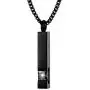 Black Square Zircon Bar Cremation Urn Necklace for Ashes Memorial Pendant stainless steel Jewelry Black Square Zircon Bar Cremation Urn Necklace for Ashes Memorial Pendant stainless steel Jewelry