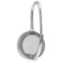 Silvershake 10mm Natural Moonstone White Gold Plated 925 Sterling Silver Leverback Earrings