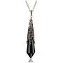 JOVIVI Natural Black Obsidian Crystal Necklace 12 Facted Therapy Healing Dowsing Divination Pendulum Pendant Reiki Charged Chakra Balancing JOVIVI Natural Black Obsidian Crystal Necklace 12 Facted Therapy Healing Dowsing Divination Pendulum Pendant Reiki Charged Chakra Balancing