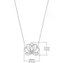 Boma Jewelry Sterling Silver Lotus Blossom Flower Necklace, 16 inches Boma Jewelry Sterling Silver Lotus Blossom Flower Necklace, 16 inches