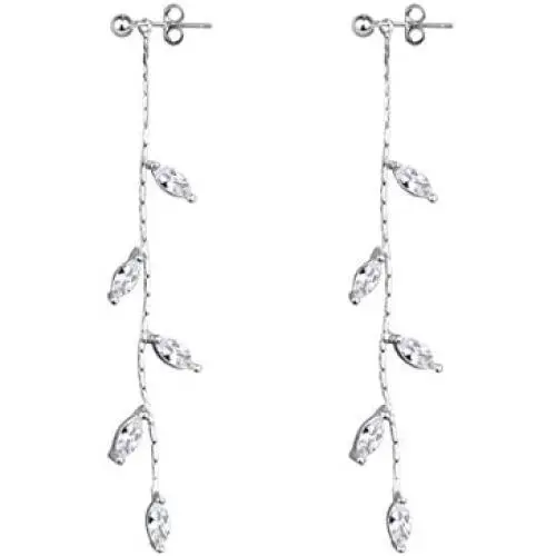 SLUYNZ 925 Sterling Silver Droplet Threader Earrings Chain for Women Teen Girls Olive Leaves Dangle Earrings SLUYNZ 925 Sterling Silver Droplet Threader Earrings Chain for Women Teen Girls Olive Leaves Dangle Earrings