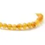 TipTopEco Baltic Amber Adult Stretch Bracelet - 7 Inches (18 cm) Long - Unpolished Honey Beads