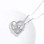 JUSTKIDSTOY Octopus Necklace for Women Girls 925 Sterling Silver Heart Pendant Octopus Jewelry for Sea Lover Birthday