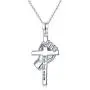 JUSTKIDSTOY 925 Sterling Silver Lives Matter Cross Pendant Necklace Jewelry Black Equality Movement Gifts for Women Friend JUSTKIDSTOY 925 Sterling Silver Lives Matter Cross Pendant Necklace Jewelry Black Equality Movement Gifts for Women Friend