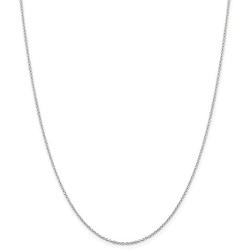 Solid 925 Sterling Silver 1.25mm Cable Chain Necklace - with Secure Lobster Lock Clasp